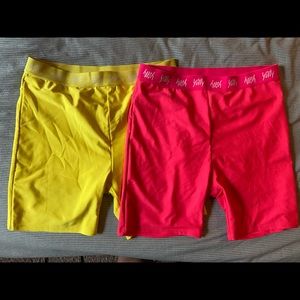 Lizzo Fabletics Yitty Neon Biker shorts